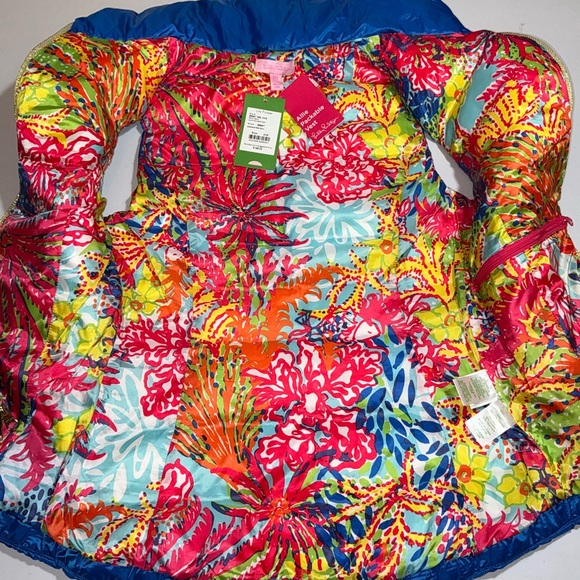 Lilly Pulitzer NWT Allie Packable Vest Brewster Blue $198 Size XXS - Picture 8 of 12
